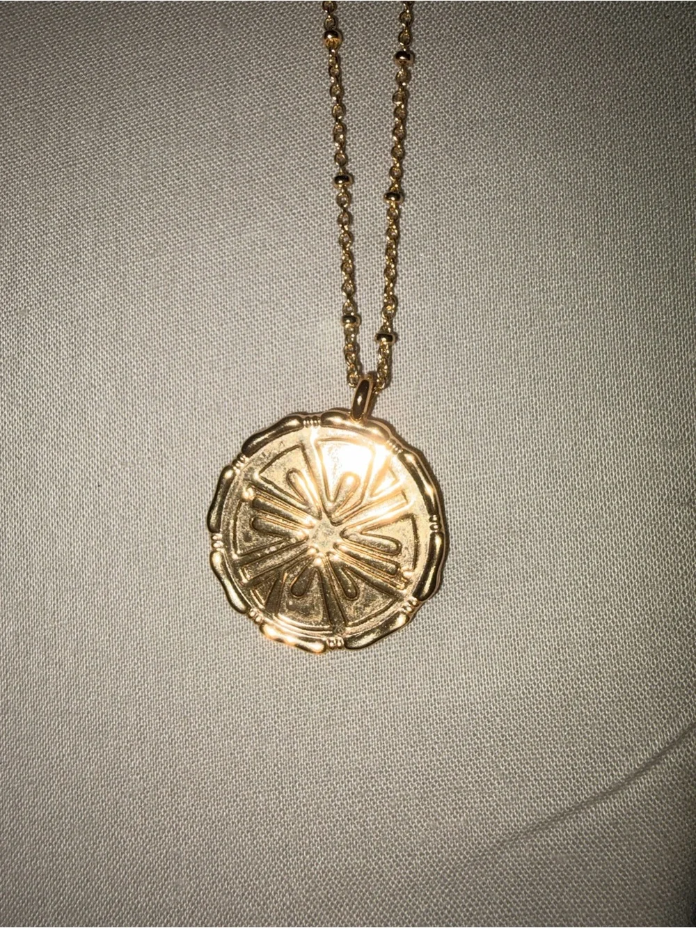 Lilly Pulitzer Gold-Tone Medallion Pendant Necklace